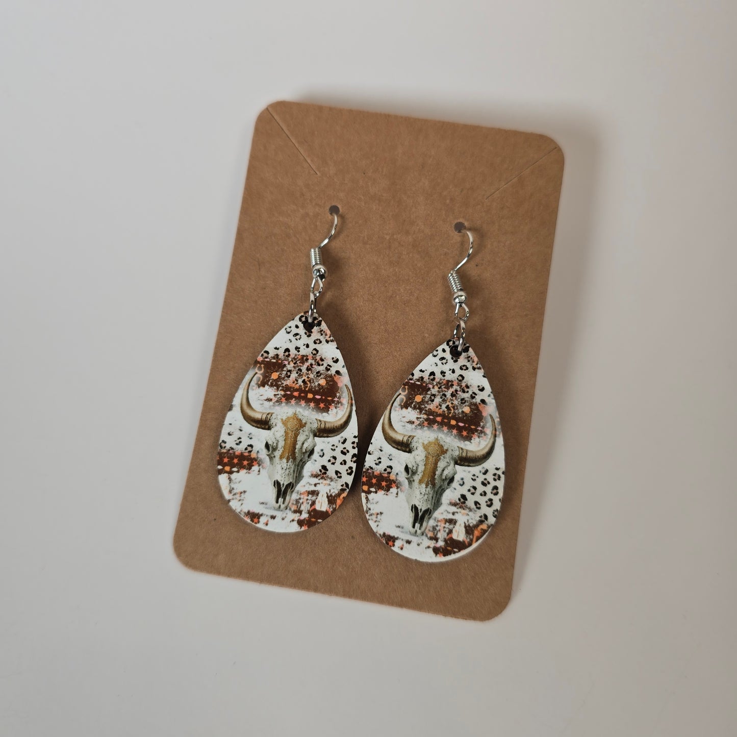 Cow Skull Earrings