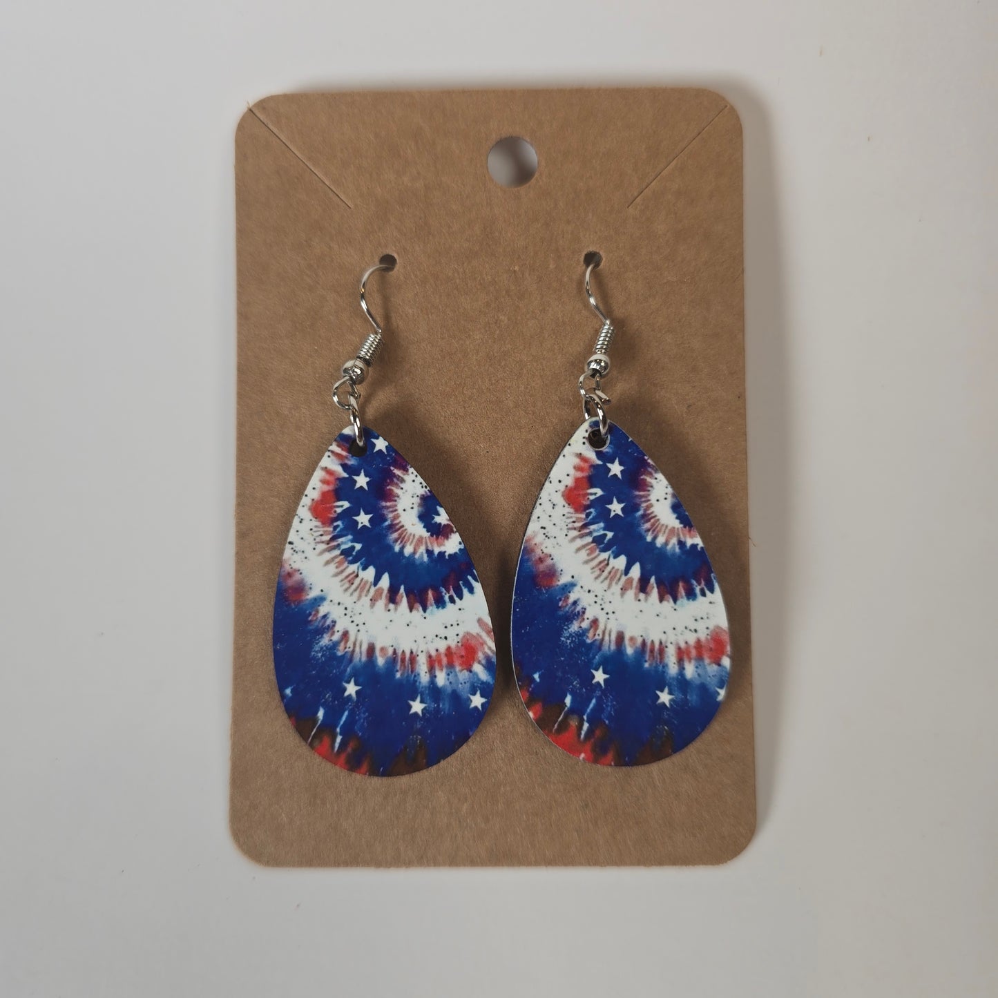 RWB Tie Dye Earrings